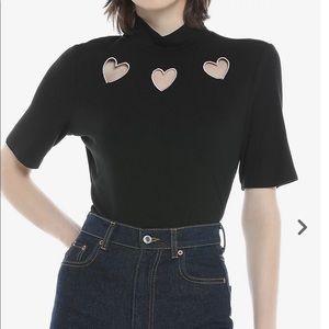Heart cutout top
